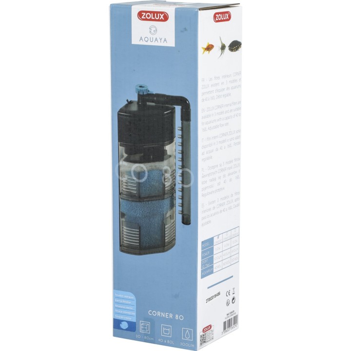 Zolux FILTR WEWNĘTRZNY Aquaya Corner 80 do Akwarium