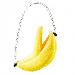 Duvo+ Domek hamak pluszowy banan dla Gryzoni