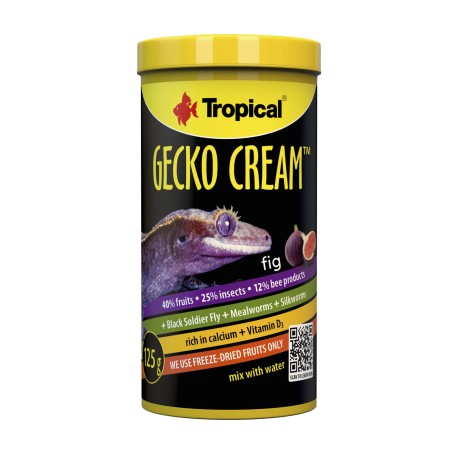 Tropical GECKO CREAM FIG Karma Figa dla Gekona 100ml