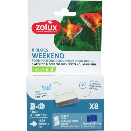Zolux Blok weekendowy x8 dla Ryb słodkowodnych