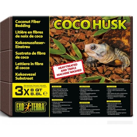 Exo Terra Podłoże dla Gadów KOKOSOWE COCO HUSK 3x8,8L