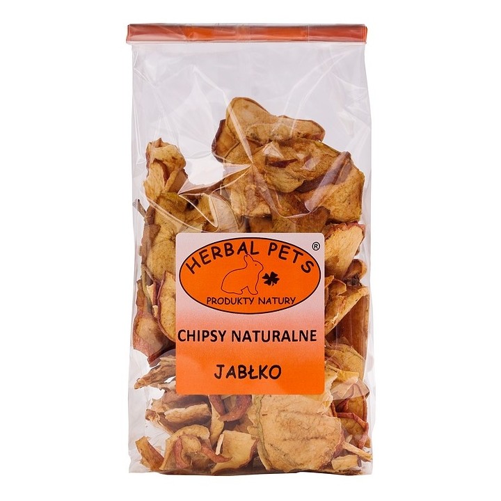 Herbal Pets Chipsy naturalne JABŁKO dla Królików i Gryzoni