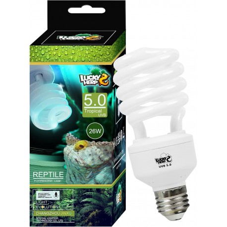 Lucky Herp ŻARÓWKA 26W UVB 5.0 TROPICAL do Terrarium