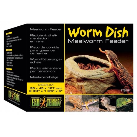 Exo Terra Worm Dish MISECZKA na ŻYWY POKARM dla Gadów Do Terrarium