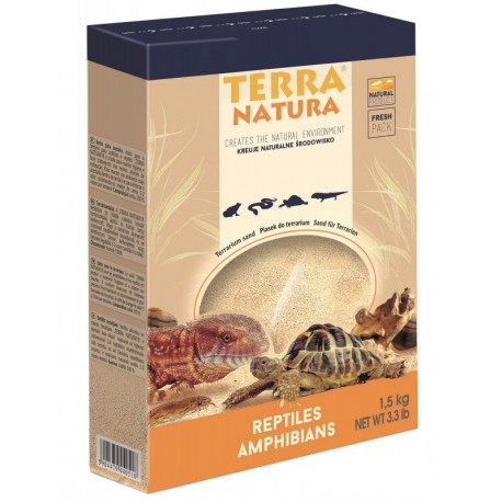 Terra Natura Piasek 1,5kg w kartonie do Terrarium