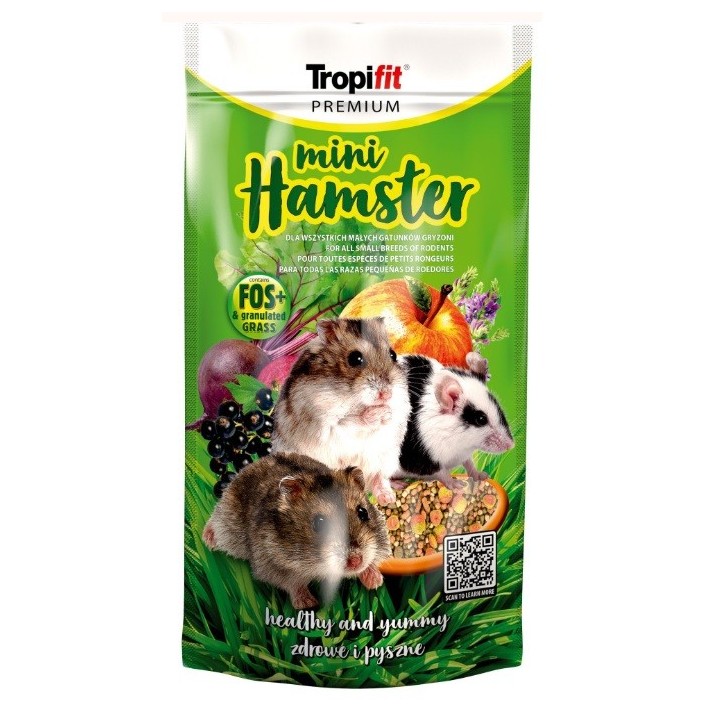 Tropifit MINI HAMSTER Pokarm dla Małych Gryzoni 150g