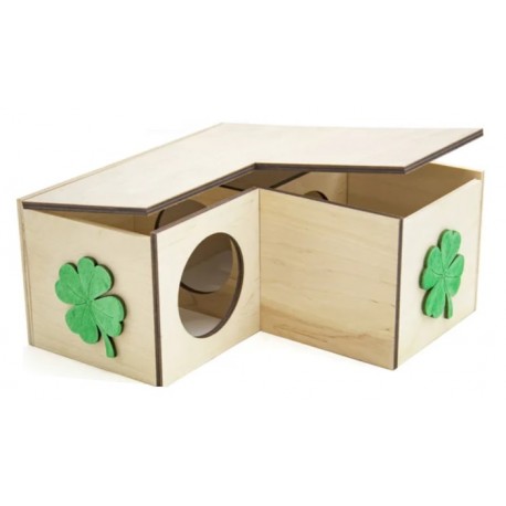 DOMEK DREWNIANY Wielokomorowy P-57 Pinokio dla Gryzoni