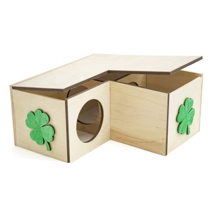 DOMEK DREWNIANY Wielokomorowy P-57 Pinokio dla Gryzoni