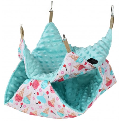 HAMAK PODWÓJNY PIĘTROWY z Norką MINKY dla Gryzoni