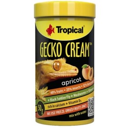 Tropical GECKO CREAM APRICOT Karma Morela dla Gekona 100ml