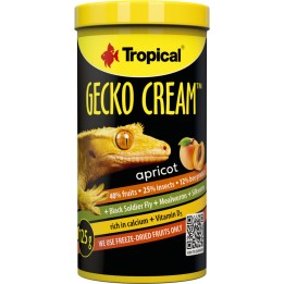 Tropical GECKO CREAM APRICOT Karma Morela dla Gekona 250ml