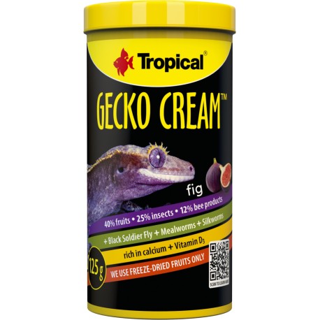 Tropical GECKO CREAM FIG Karma Figa dla Gekona 250ml