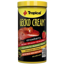 Tropical GECKO CREAM STRAWBERRY Karma Truskawka dla Gekona 250ml