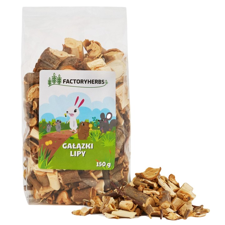 Factoryherbs Gałązki lipy dla Królików i Gryzoni