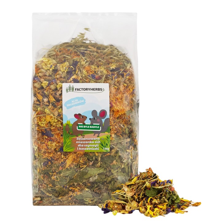 Factoryherbs Nie byle badyle dla Szynszyli i Koszatniczki 1kg