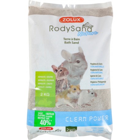 Zolux RodySand PIASEK do kąpieli dla Szynszyli 2kg