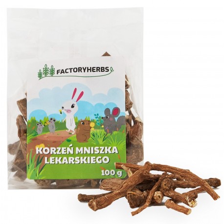 Factoryherbs Korzeń Mniszka Lekarskiego 100g dla Królików i Gryzoni
