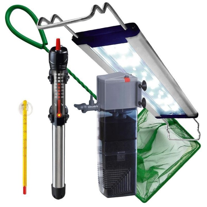 Happet Zestaw Akwariowy LED Akwarium 40 dla Ryb