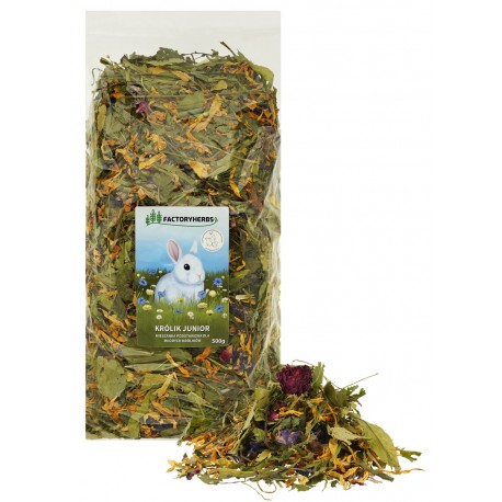 Factoryherbs Karma Junior Mieszanka Podstawowa dla Młodych Królików 500g