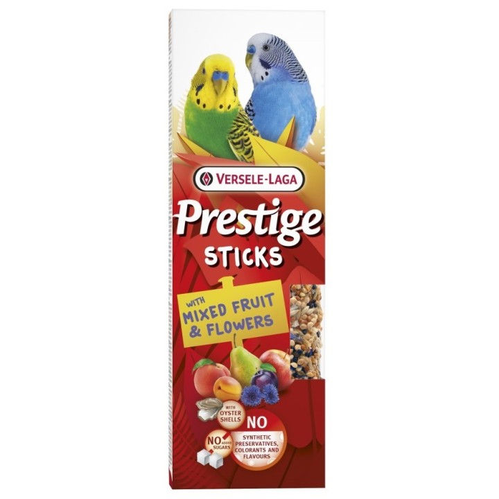Versele Laga Prestige Sticks Small Parakeets 2xKOLBY z Owocami i Kwiatami dla Małych Papużek