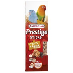 Versele Laga Prestige Sticks Small Parrots 2xKOLBY z Orzechami i Rodzynkami dla Małych Papug