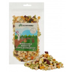 Factoryherbs MIESZANKA WARZYW LIOFILIZOWANYCH dla Królików i Gryzoni
