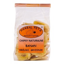 Herbal Pets Chipsy naturalne BANAN dla Królików i Gryzoni