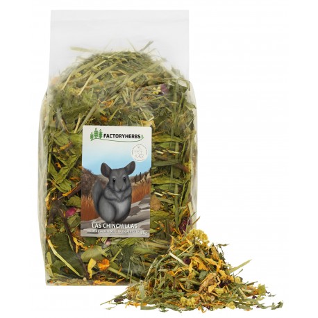 Factoryherbs Las Chinchillas KARMA Mieszanka dla Szynszyli i Koszatniczek 1kg