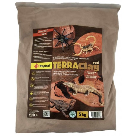 Tropical Terraclay PIASEK z Gliną do Terrarium RED 5kg