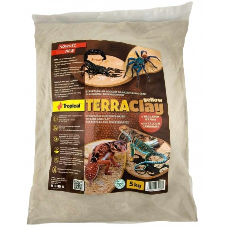 Tropical Terraclay PIASEK z Gliną do Terrarium YELLOW 5kg
