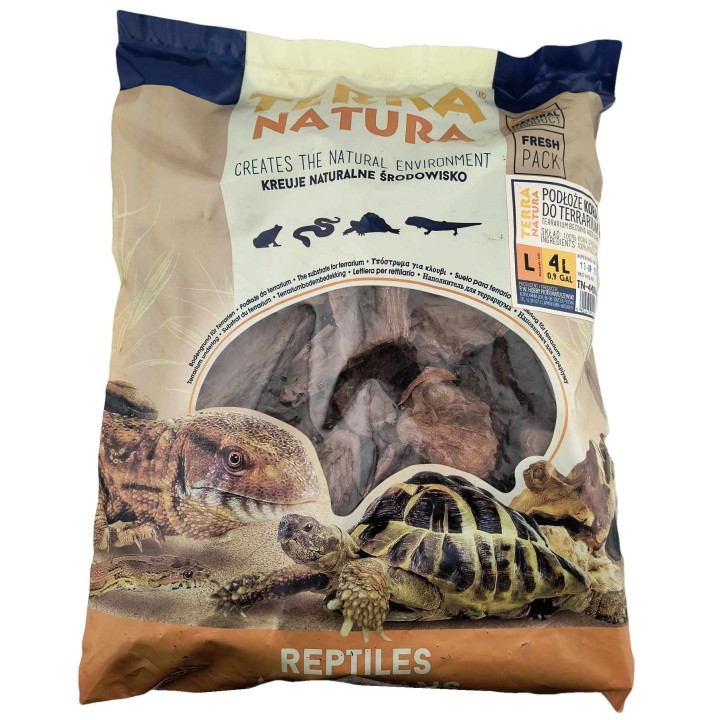 Podłoże NATURALNE KORA L do Terrarium dla GADÓW