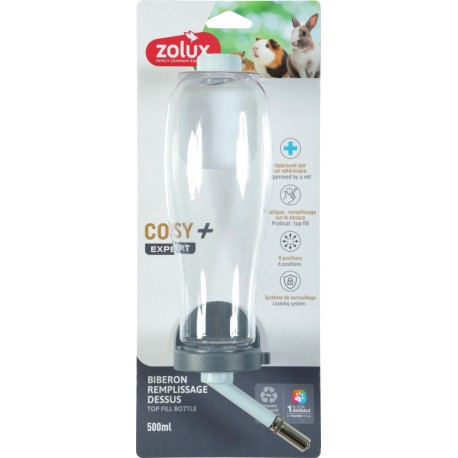 Zolux Cosy POIDEŁKO NAPEŁNIANE OD GÓRY dla Królików i Gryzoni 500ml RÓŻNE KOLORY