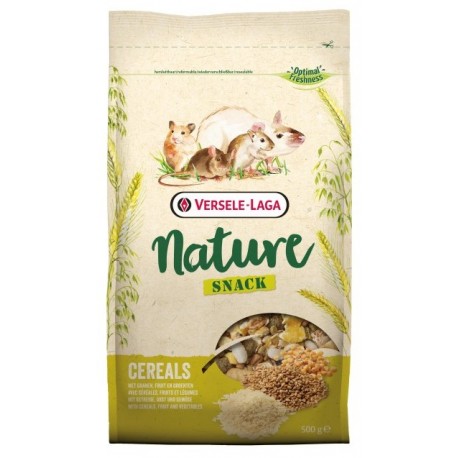 Versele Laga Snack Nature Cereals PRAŻONE ZBOŻA,OWOCE I WARZYWA dla Królików i Gryzoni 500g