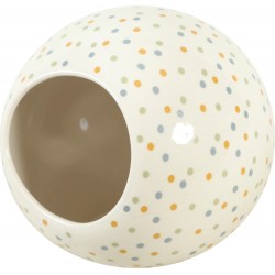 Zolux Cosy DOMEK CERAMICZNY KULA w Kropki dla Chomika,Szczura,Myszki
