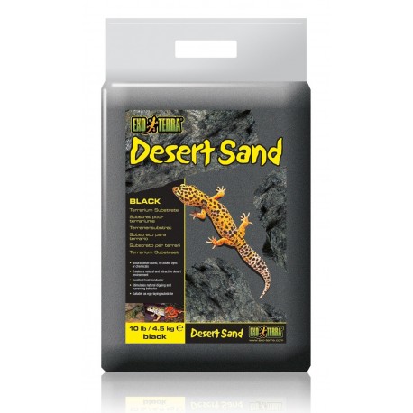 Exo-Terra Desert Sand PIASEK PUSTYNNY CZARNY Podłoże do Terrarium 5kg