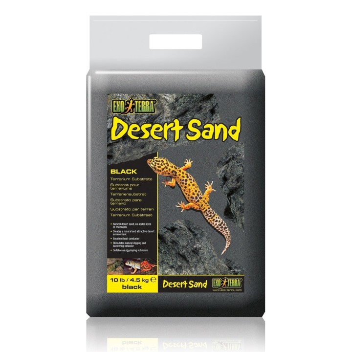 Exo-Terra Desert Sand PIASEK PUSTYNNY CZARNY Podłoże do Terrarium 5kg