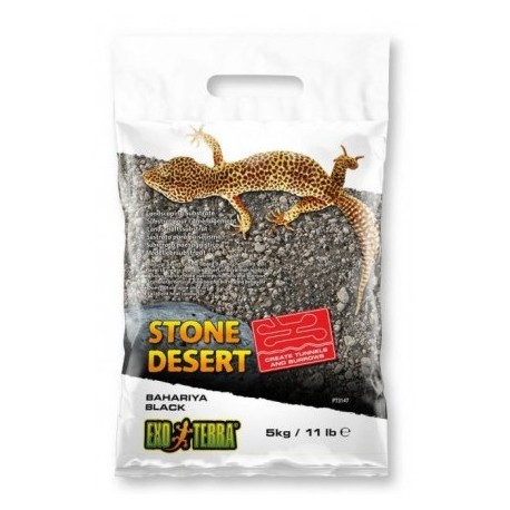 Exo-Terra Stone Desert GLEBA PUSTYNNA CZARNA Podłoże do Terrarium 5kg
