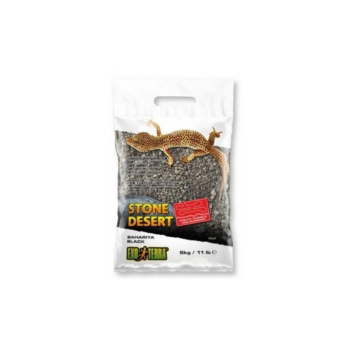 Exo-Terra Stone Desert GLEBA PUSTYNNA CZARNA Podłoże do Terrarium 5kg