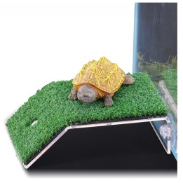 Terra Natura PLATFORMA AKRYLOWA Z TRAWĄ Dekoracja do Akwarium 18,5x12