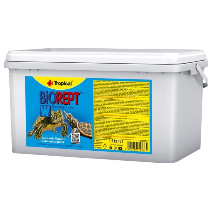 Tropical BIOREPT W Pokarm Granulat dla Żółwi Wodnych 5L/1,5kg