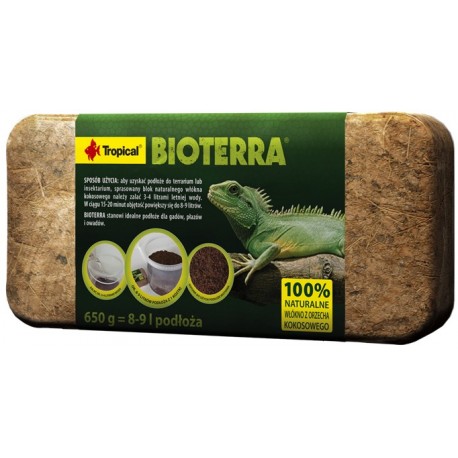 Tropical Bioterra PODŁOŻE Z ORZECHA KOKOSOWEGO do Terrarium 650g