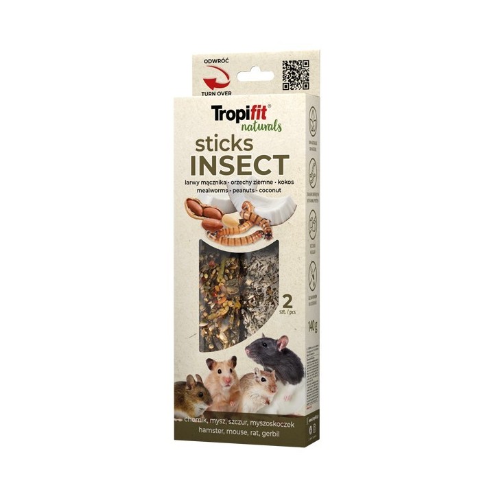 Tropifit Natural Sticks Insect KOLBYx2 Z MĄCZNIKIEM dla Gryzoni