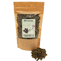 Granulat powstał z naturalnie suszonego i sprasowanego ziela kopru ogrodowego.