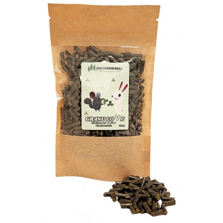 Factoryherbs GRANULAT Z LIŚCI TRUSKAWKI dla Królików i Gryzoni