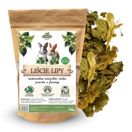 Samfarm LIŚCIE LIPY Z KWIATEM dla Królików i Gryzoni 100g