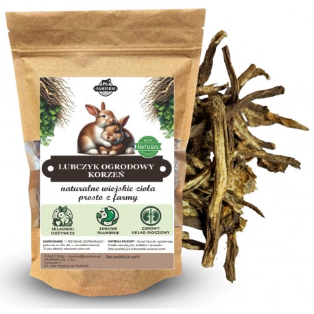 Samfarm KORZEŃ LUBCZYKU OGRODOWEGO dla Królików i Gryzoni 200g