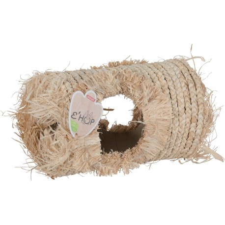 Zolux Ehop TUNEL Z LIŚCI KUKUIRYDZY XL dla Królików i Gryzoni