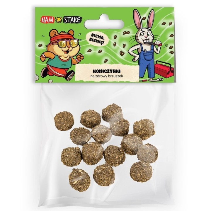 Ham-Stake DROPSY NATURALNE KONICZYNKI na Zdrowy Brzuszek dla Królików i Gryzoni