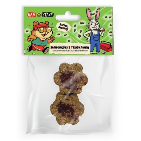 Ham-Stake SIANO-KĘSKI PRZYSMAK Z TRUSKAWKĄ dla Królików i Gryzoni