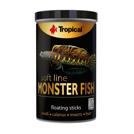Tropical Monster Fish KARMA Pałeczki dla Dużych RYB MIĘSOŻERNYCH 1000ml/320g